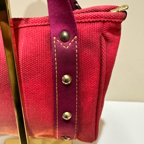 Louis Vuitton Red Canvas Antiqua Tote Small - Picture 6 of 12